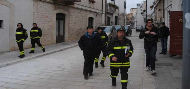 vigili del fuoco in via chimienti