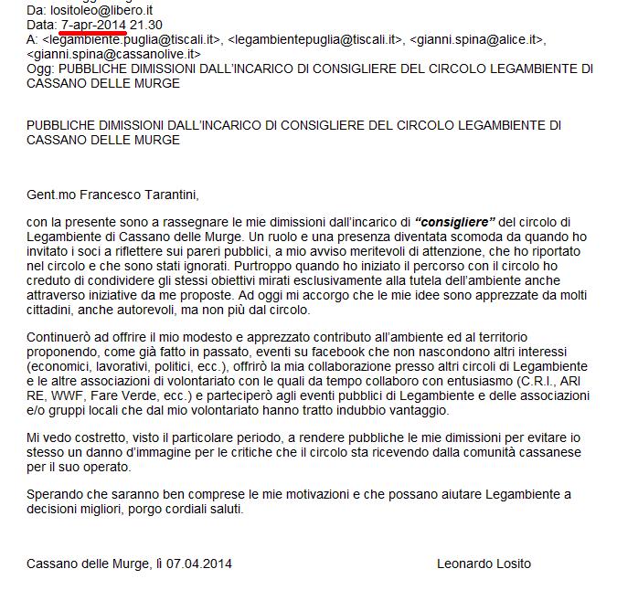 maildimissioni