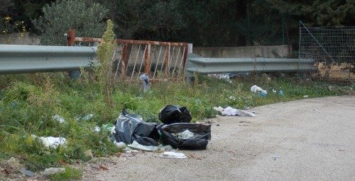rifiuti su rotonda copy